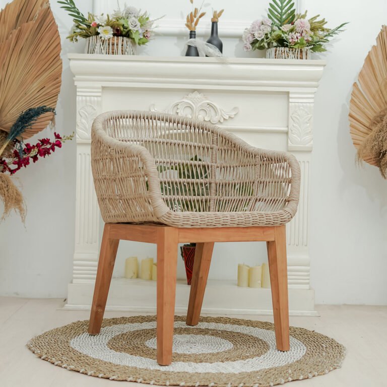 Teak & Rope Chair