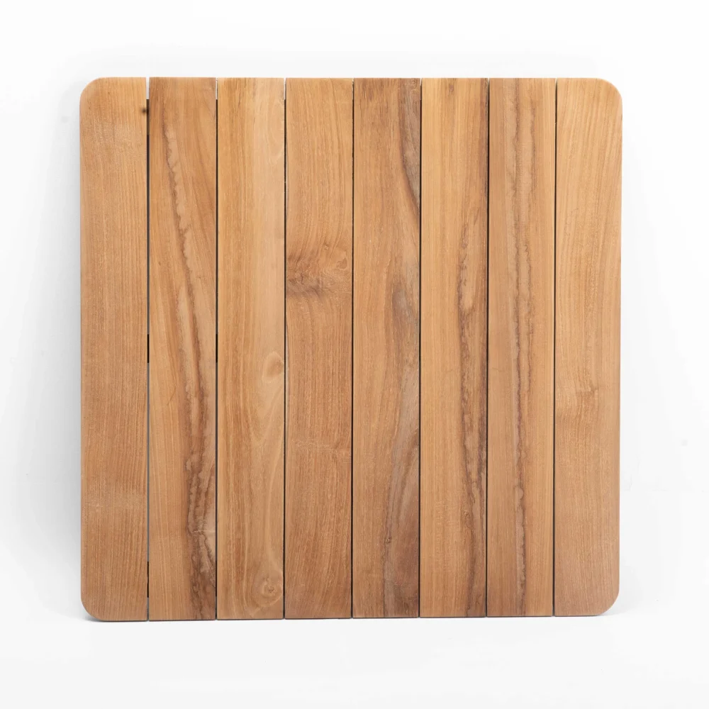 Teak & Metal Dining Table - Image 2