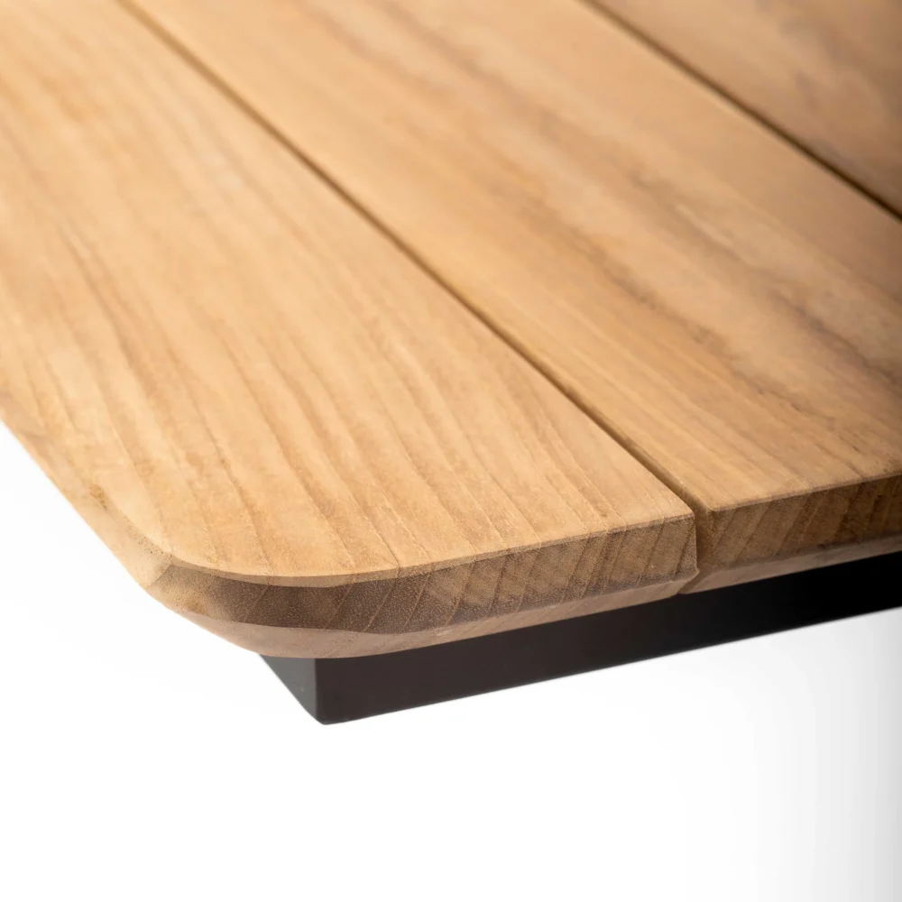Teak & Metal Dining Table - Image 5