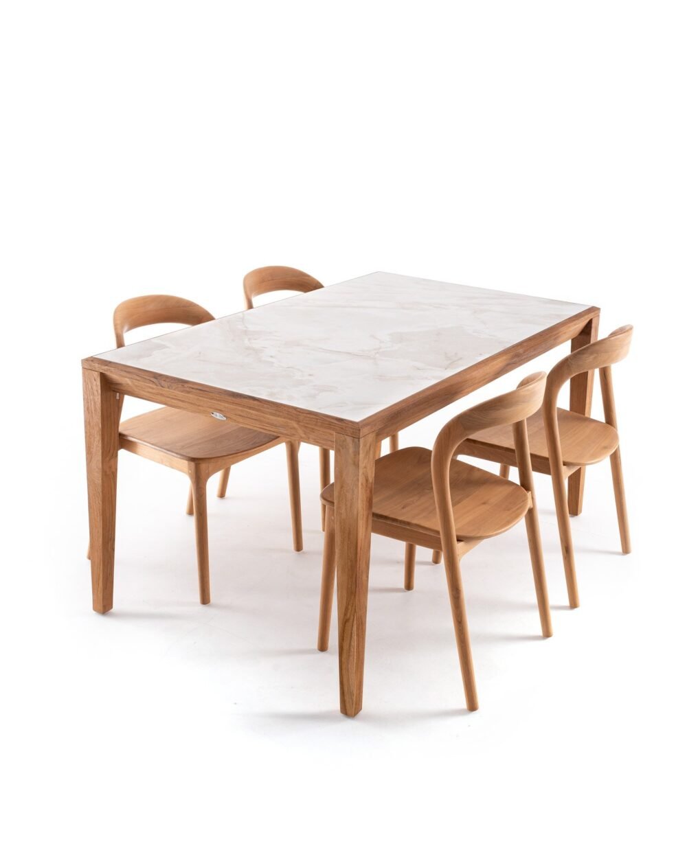 Solid Teak Wood Dining Table 160 cm - Image 6