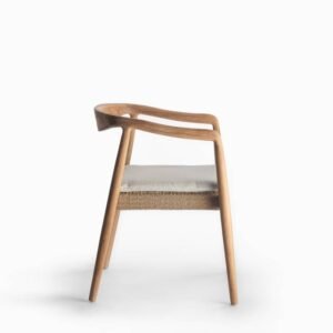 Solid Wood & Rope Dining Chair