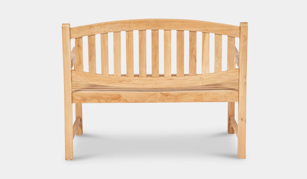 Outdoor Teak Solid Wood Garden Bench 120cm - Image 3