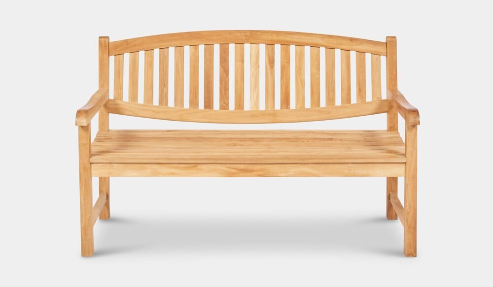 Outdoor Teak Solid Wood Garden Bench 150cm - Image 3