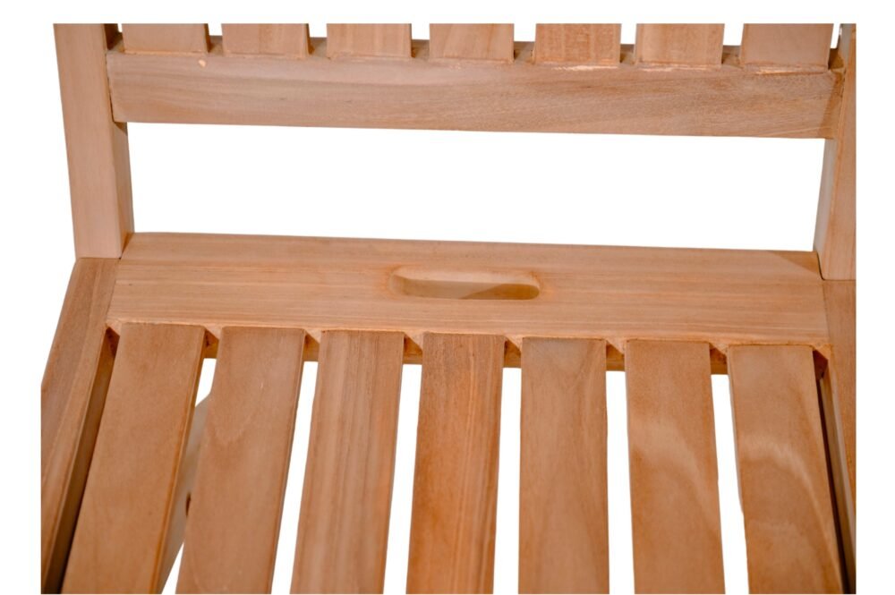 Outdoor solid teak wood folding chair - Image 5