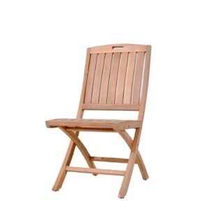 Outdoor solid teak wood folding chair