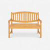 solid teak outdoor bench 120cm