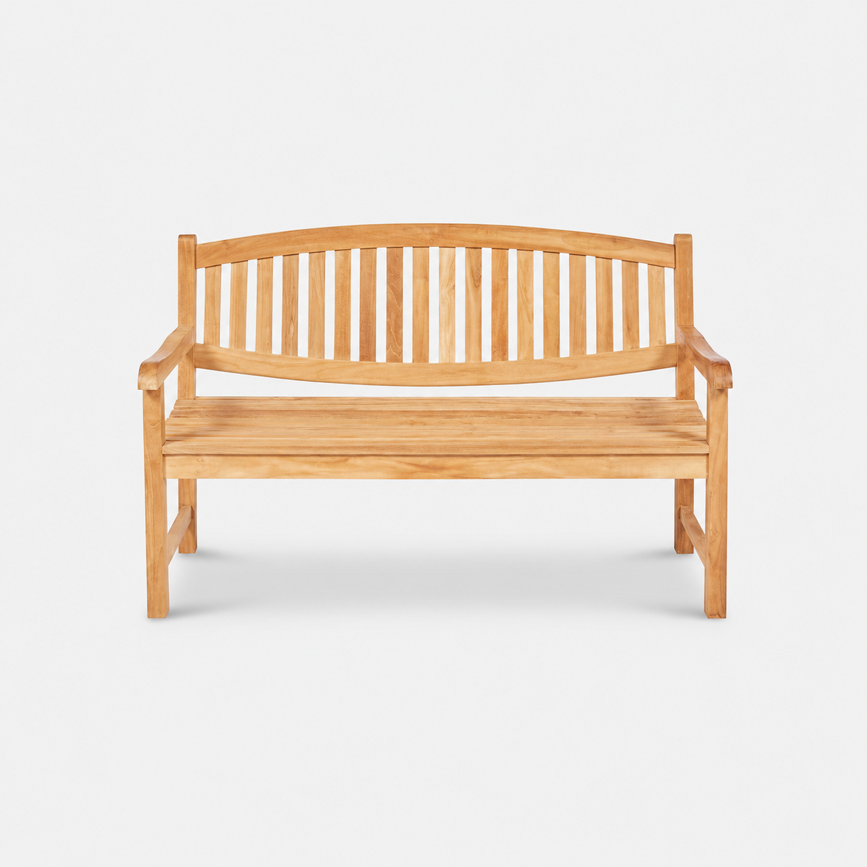 solid teak outdoor bench 150cm