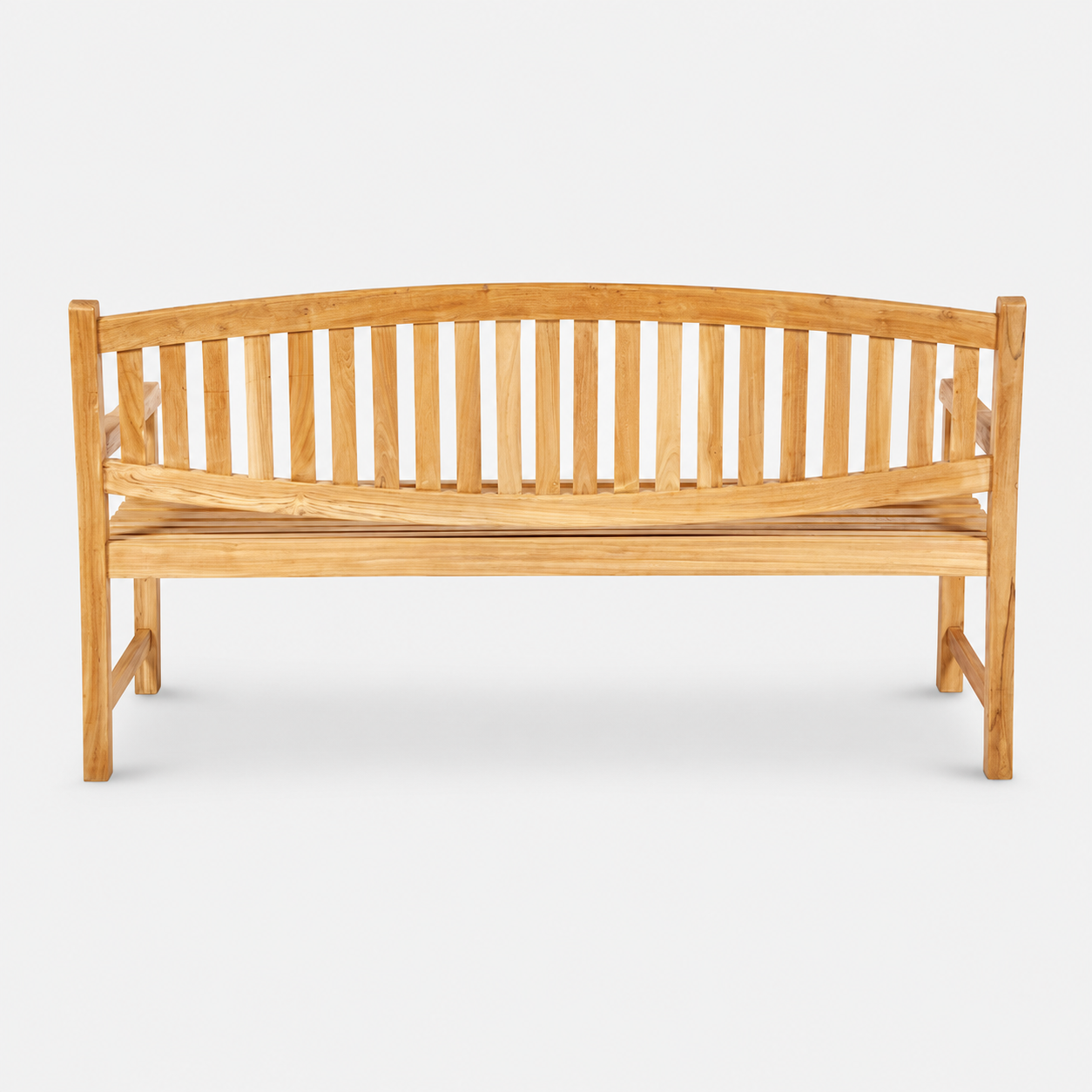 Solid Teak Outdoor Bench 180cm, Seats 3-4 - Image 2