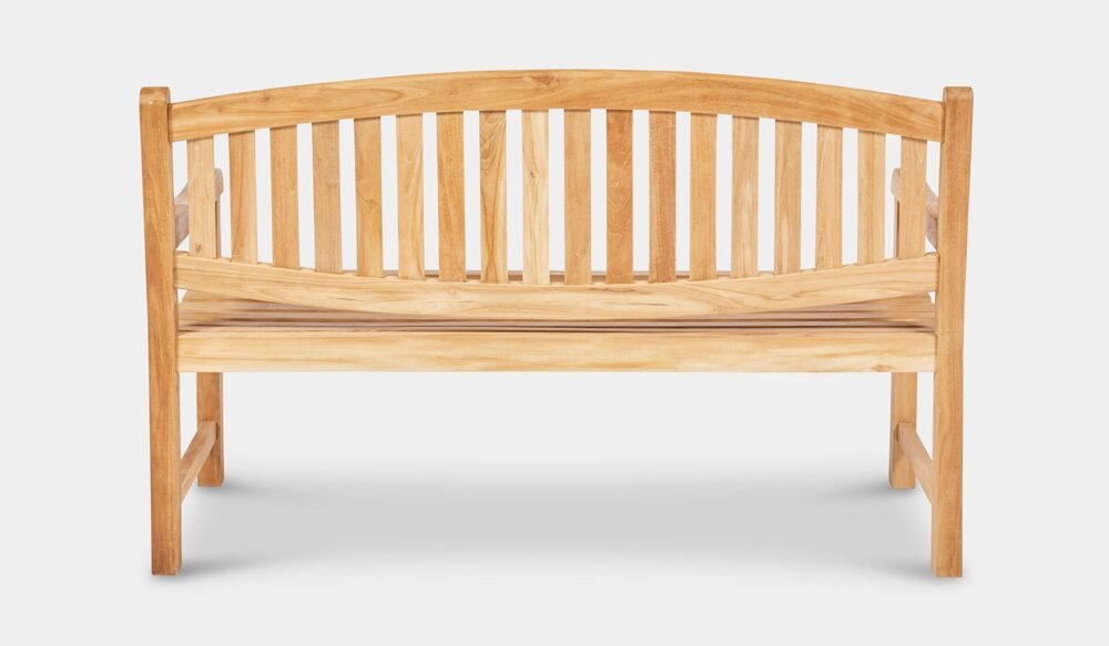 Outdoor Teak Solid Wood Garden Bench 150cm - Image 2