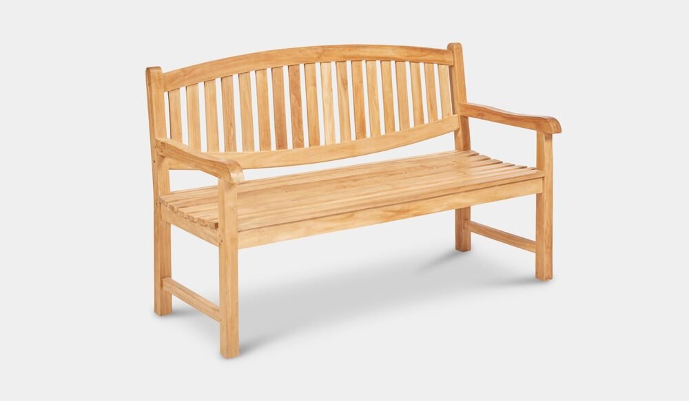 Outdoor Teak Solid Wood Garden Bench 150cm