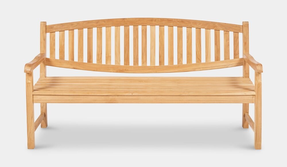 Outdoor Teak Solid Wood Garden Bench 180cm - Image 3