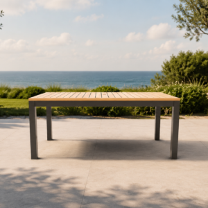Teak + Aluminium Outdoor Dining Table 210