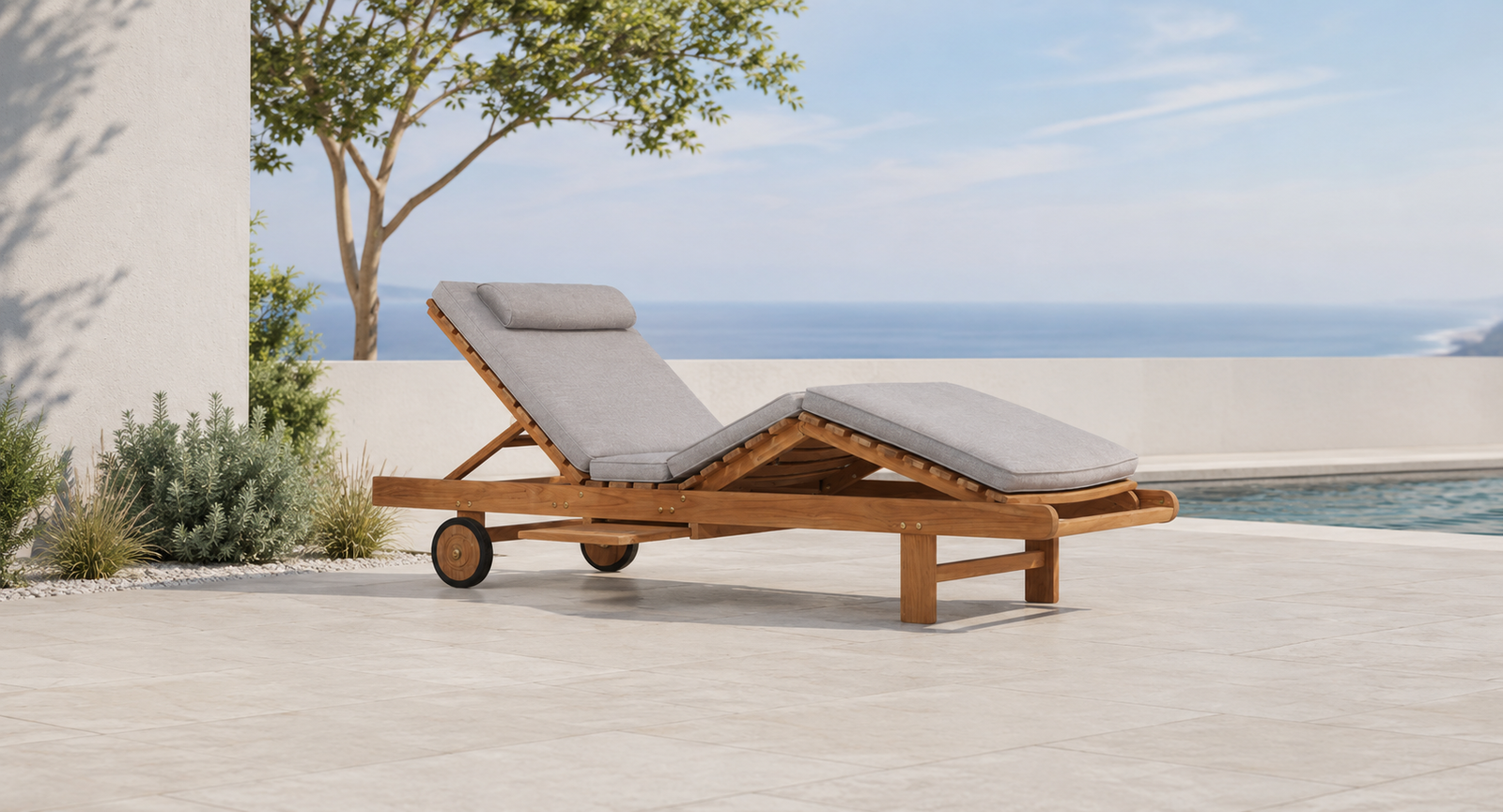 Teak Sun Lounger