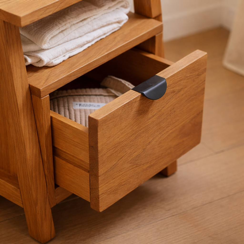 Eldon Teak Bedside Table - Image 5
