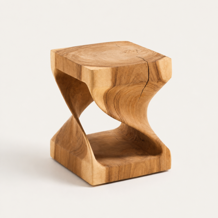 solid wood side table