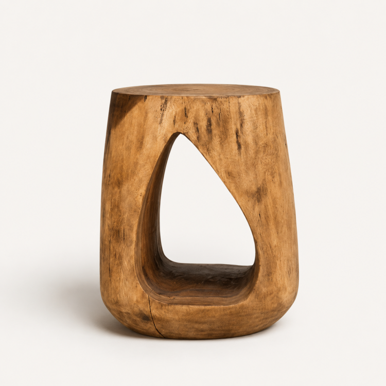 wooden side table