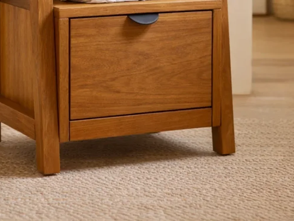 Dovetail joint on a solid teak drawer